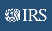 IRS WHITE AND BLUE LOGO
